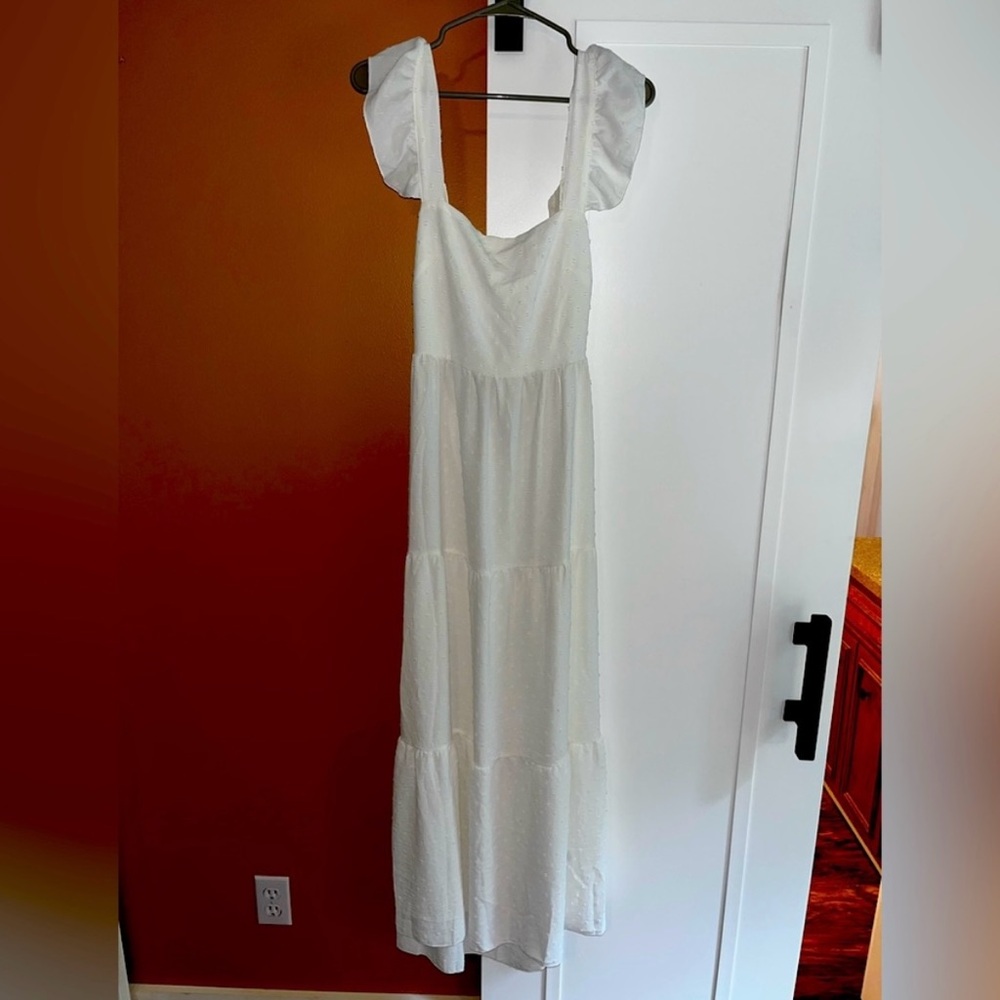 Maxi dress tie back cut outs size small